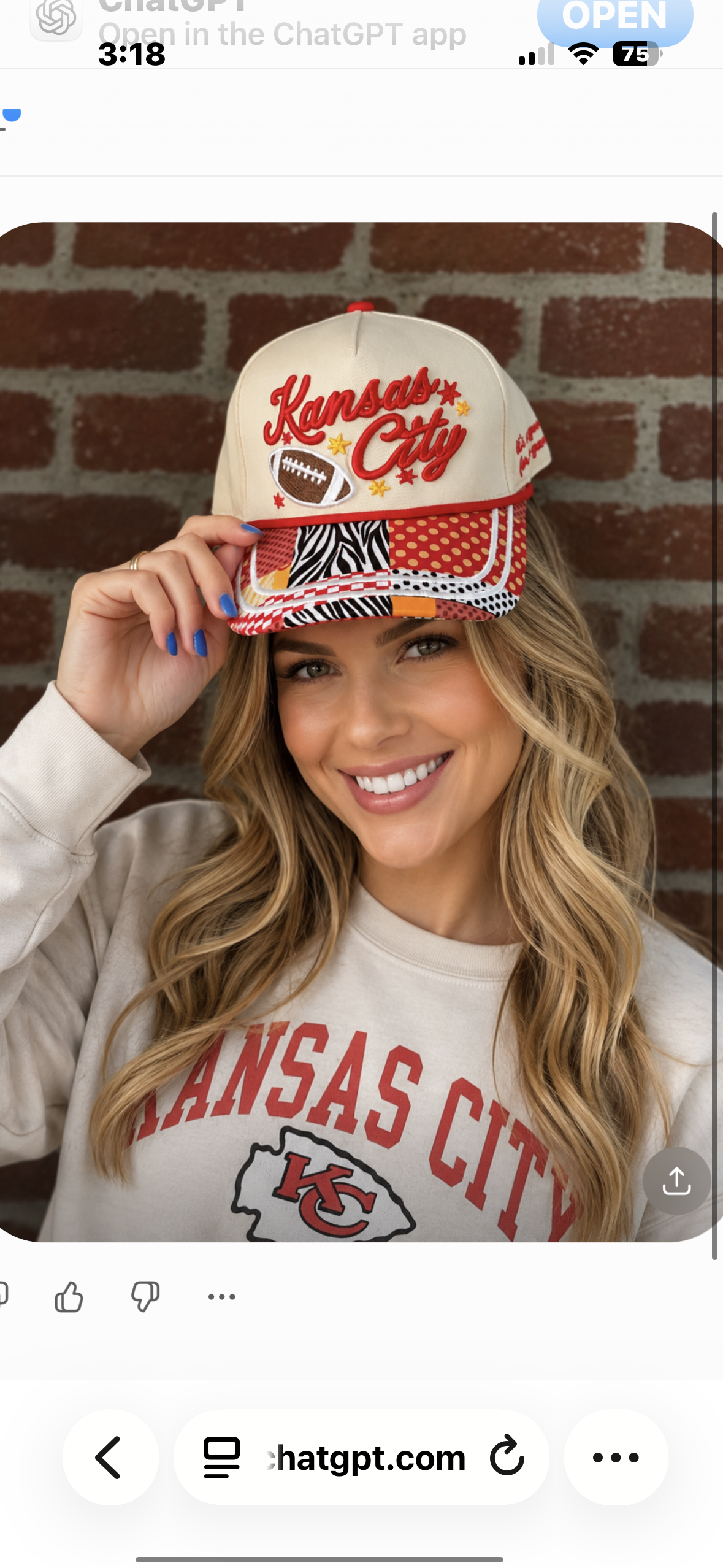 Kansas City Football Patchwork Trucker Hat
