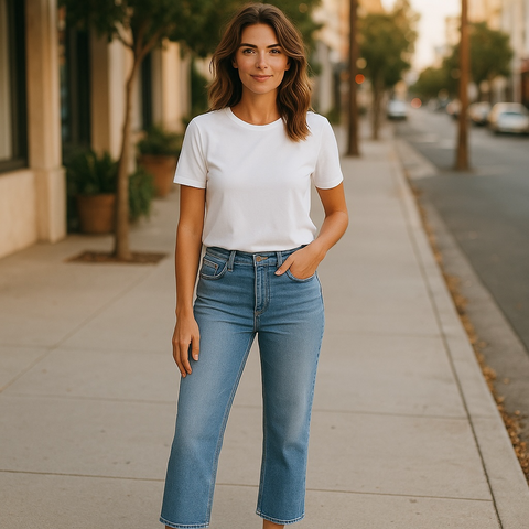 Captivating High Rise Slim Crop Jeans