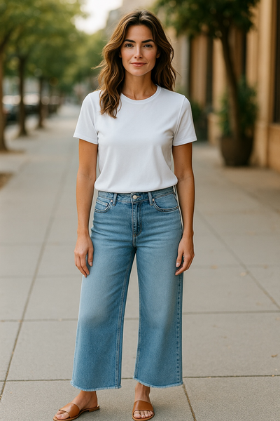 Resilient High Rise Wide Leg Jeans