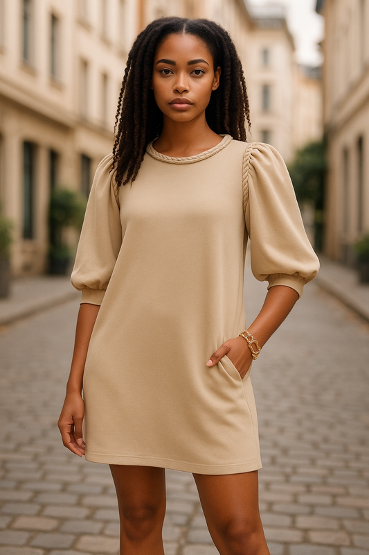 LUCIA PUFF SLEEVE MINI DRESS