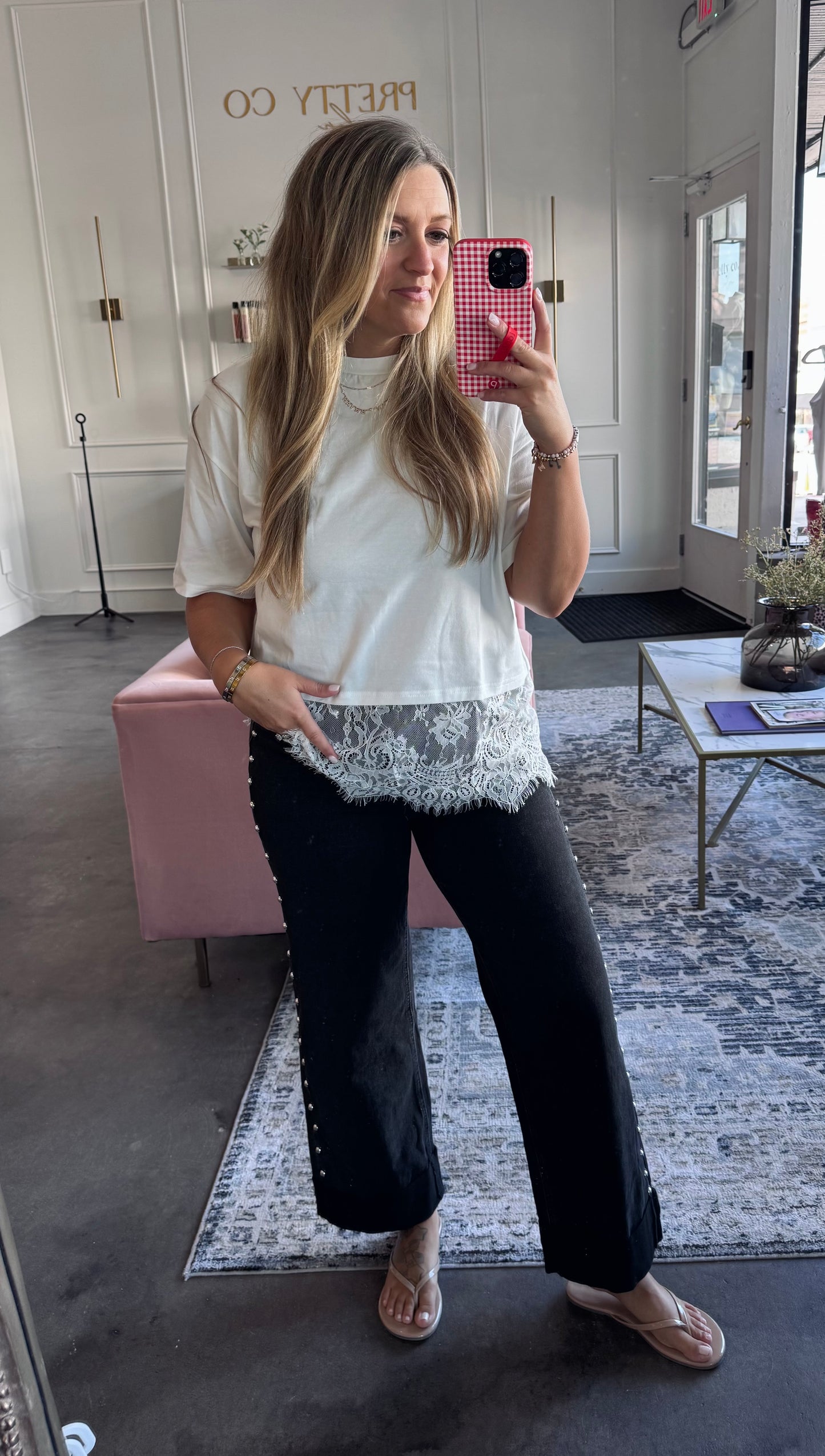 Bloom Lace Trim Soft Top