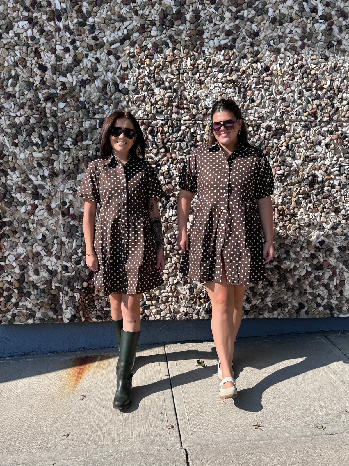 Espresso Yourself Polka Dot Dress