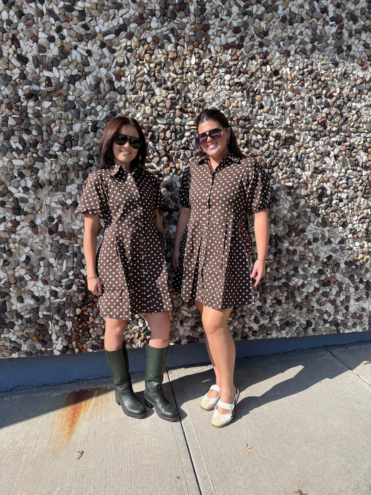 Espresso Yourself Polka Dot Dress