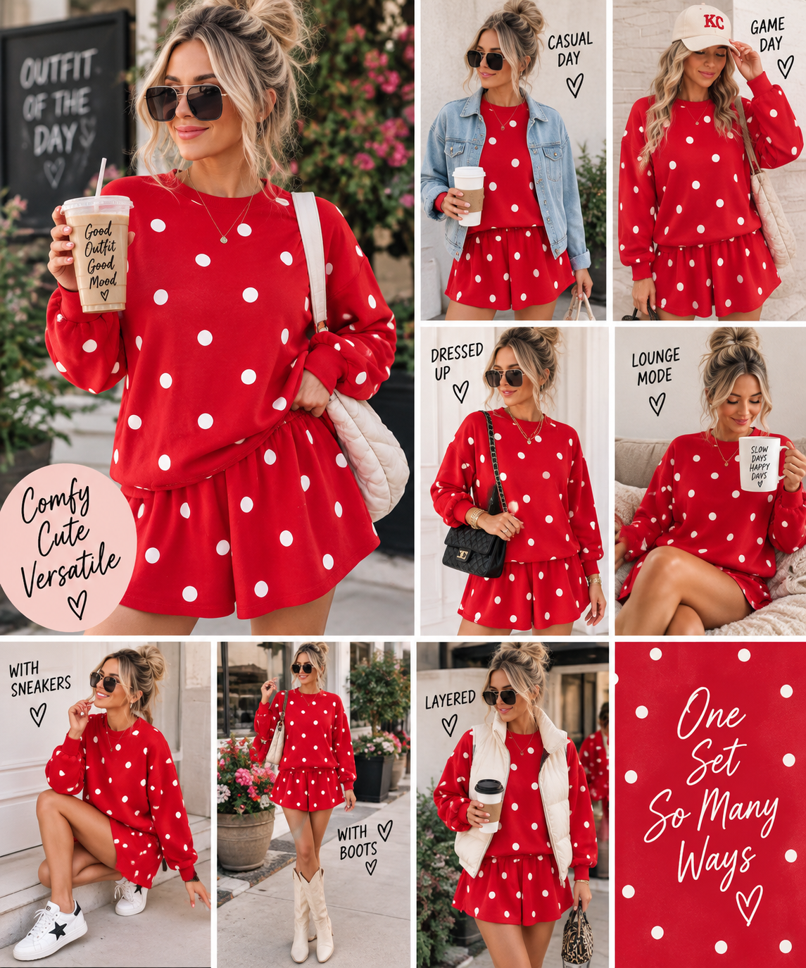 Red Hot Dottie Set