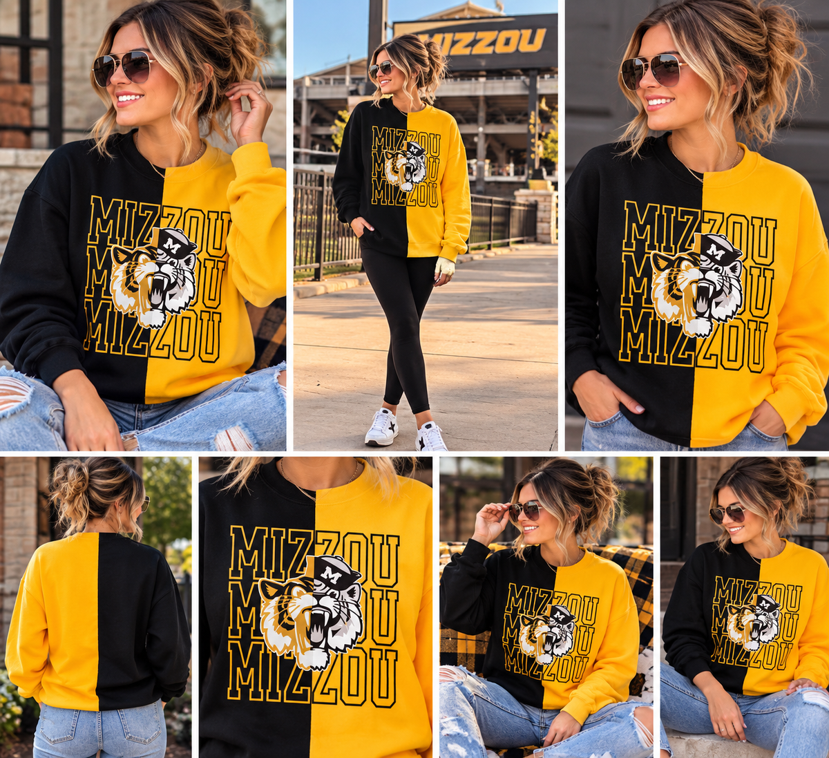 Split Mizzou Sweatshirt