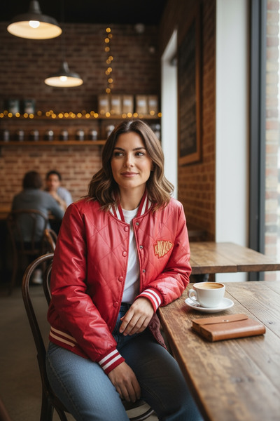 Kansas City Quilted Bomber Jacket