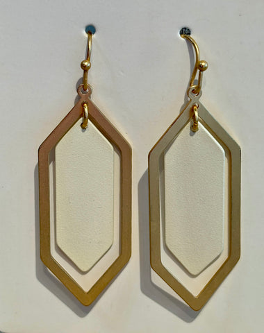 Matte Gold & Pastel Earrings