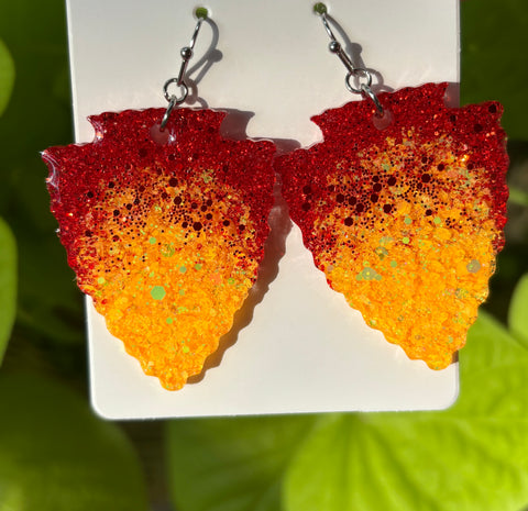 Confetti Arrowhead Earrings