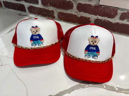 USA Bear Trucker Hat