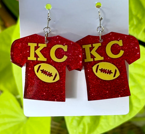 Kansas City Jersey Earrings