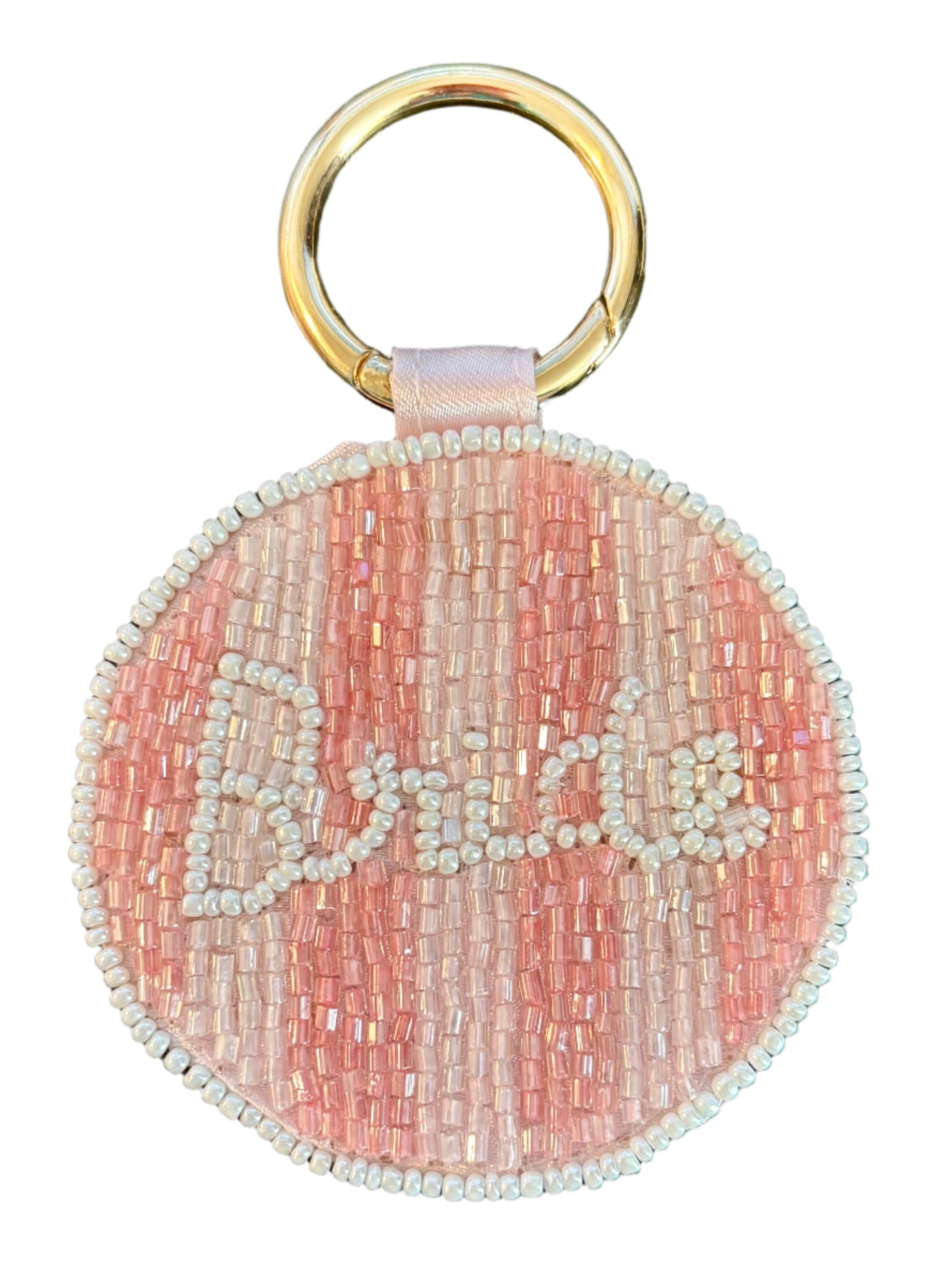 Glitzy Beaded MRS Keychain