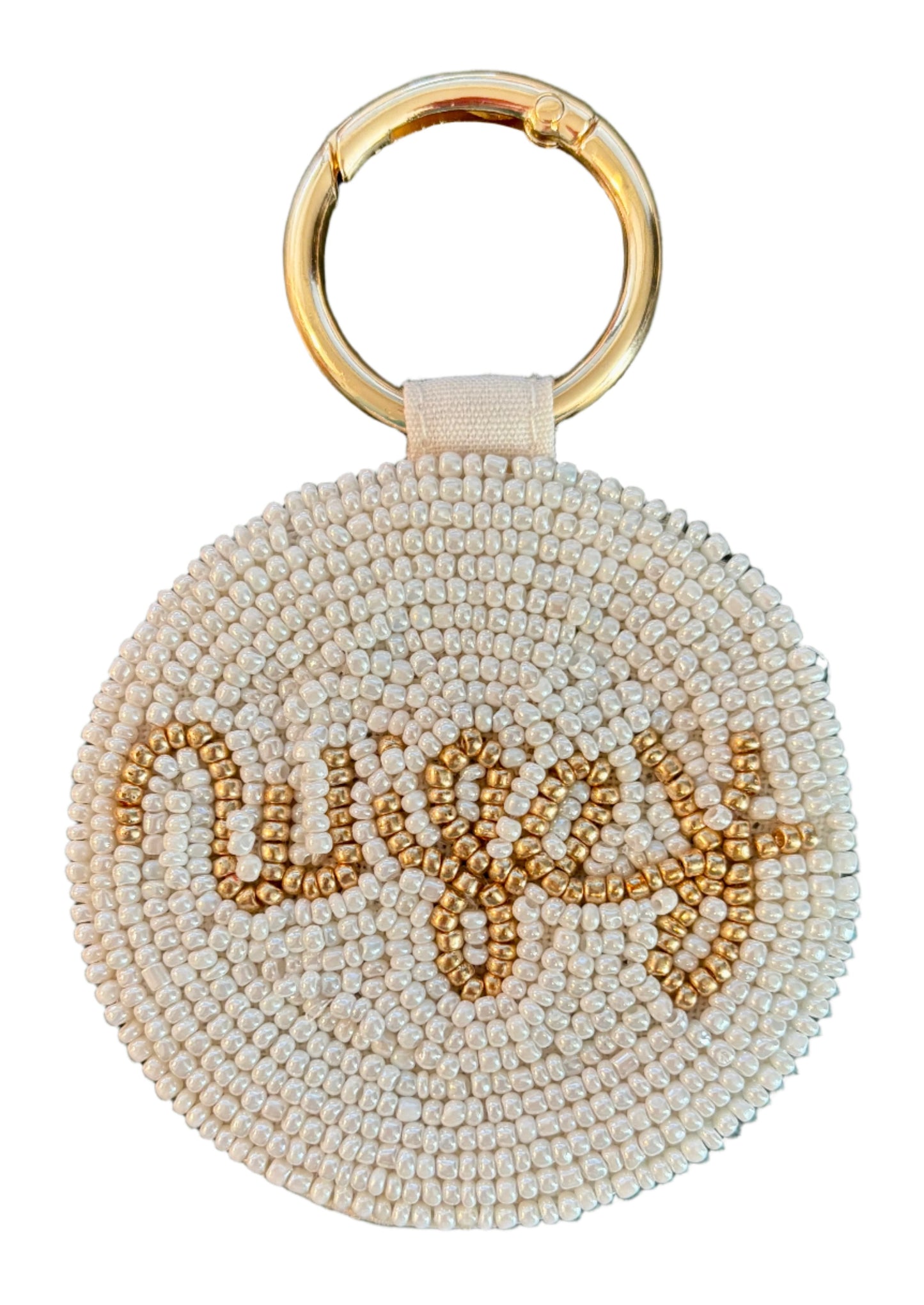 Glitzy Beaded MRS Keychain