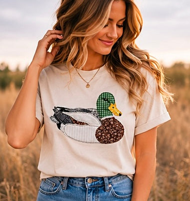 Granny's Faux Patchwork Mallard Tee