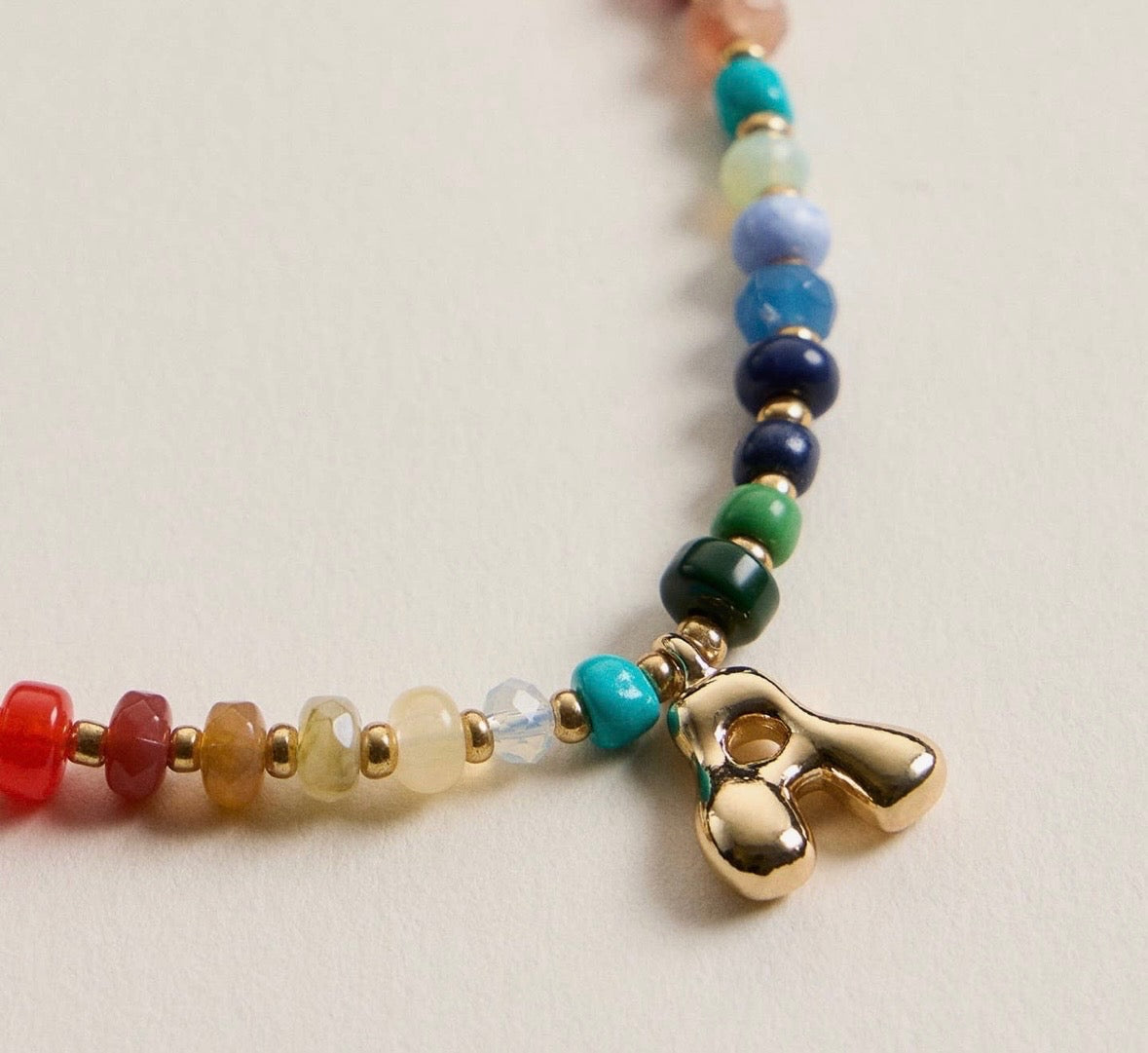 Beaded Initial Necklace