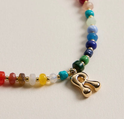 Beaded Initial Necklace