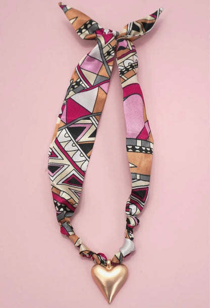 Handmade Scarf Charm Necklace