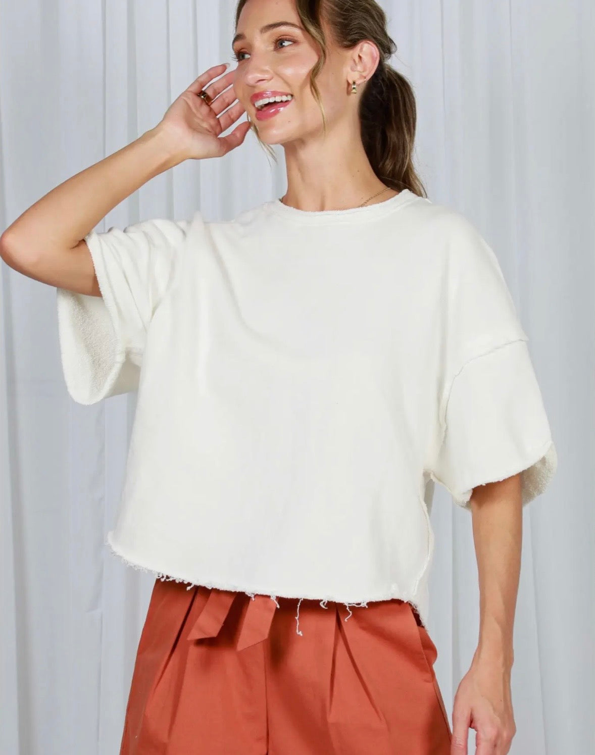 Weekend Escape Vintage Inspired Cut Edge Tee