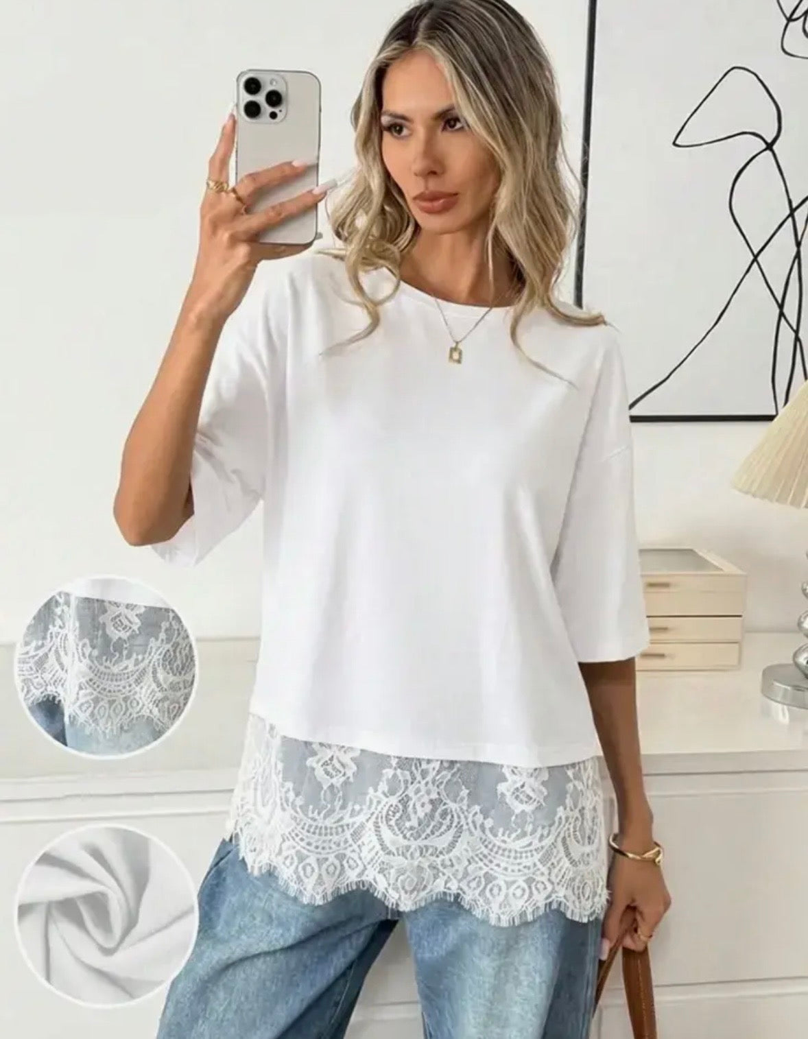 Bloom Lace Trim Soft Top