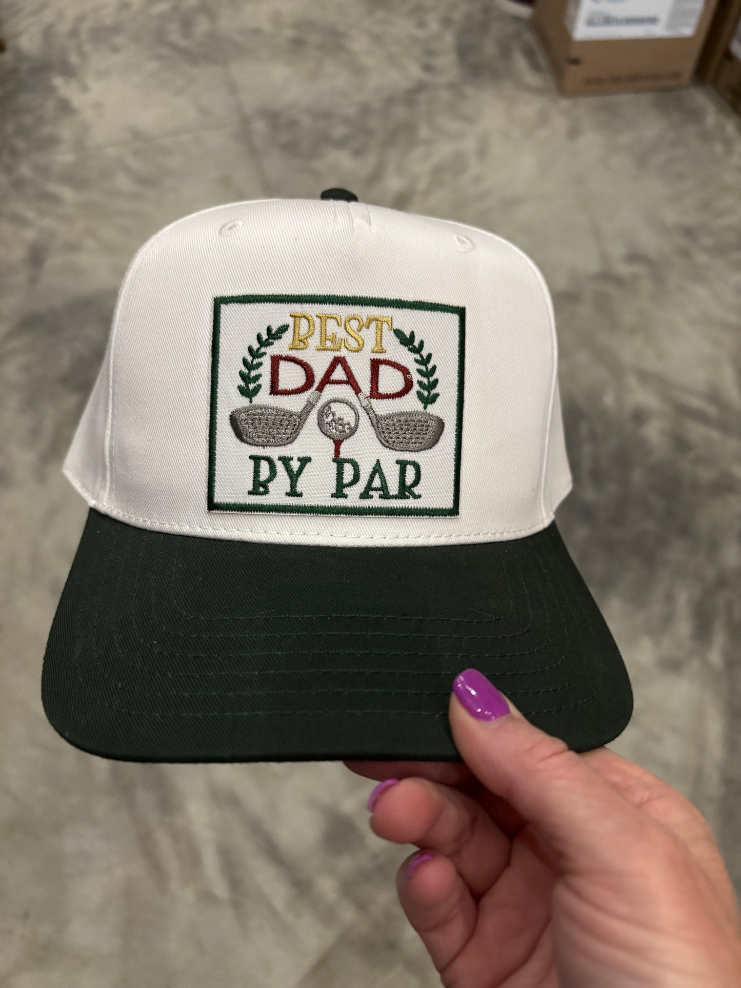 Best Dad By Par Trucker Hat