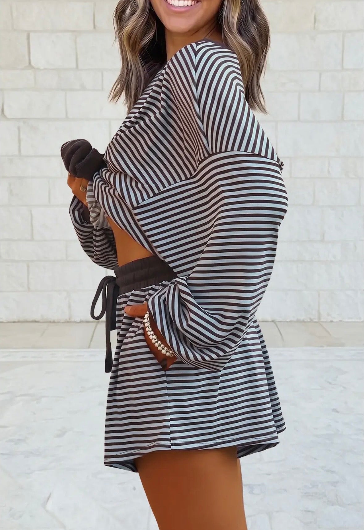 The Sunday Striped Two Piece Set
