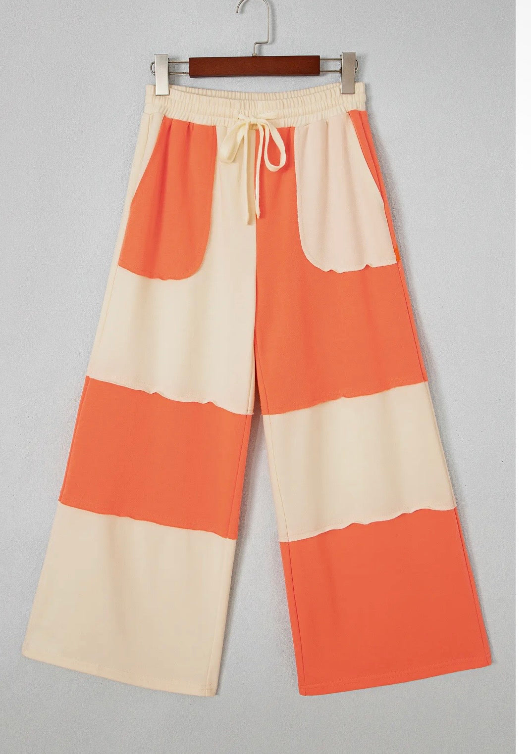 Creamsicle Colorblock Wide Leg Pants