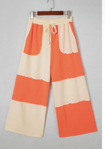 Creamsicle Colorblock Wide Leg Pants