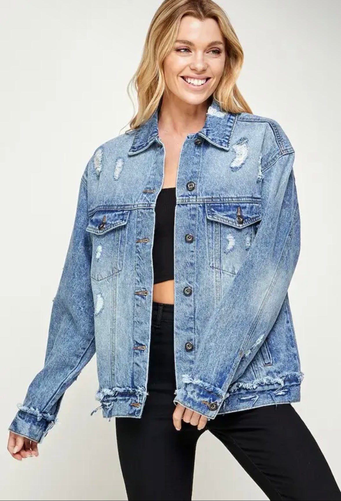 The Free Spirit Oversized Denim Jacket