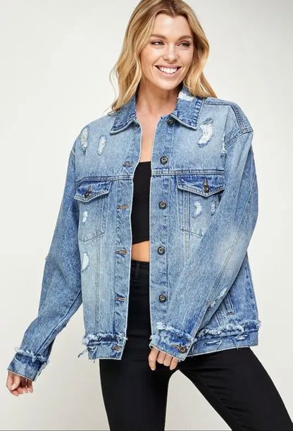 The Free Spirit Oversized Denim Jacket