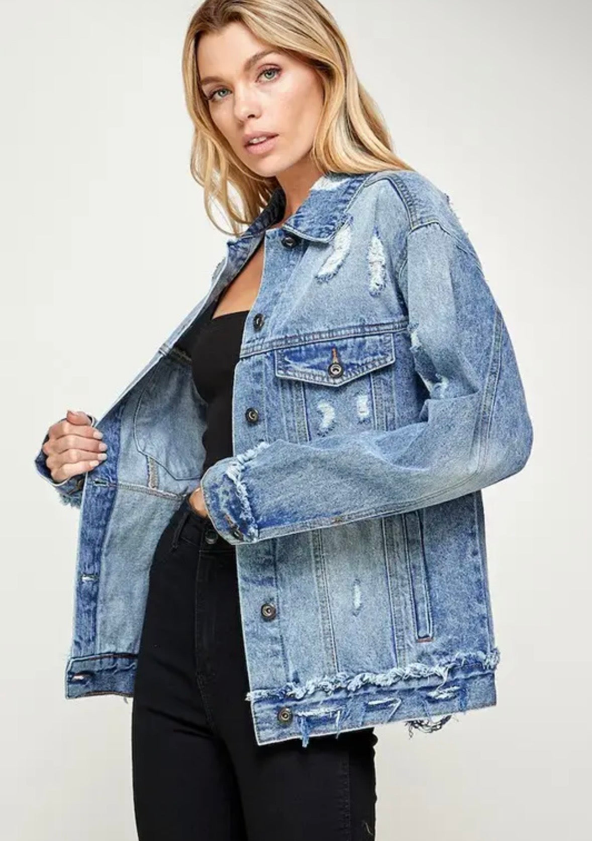 The Free Spirit Oversized Denim Jacket
