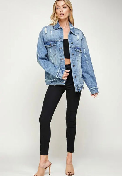 The Free Spirit Oversized Denim Jacket