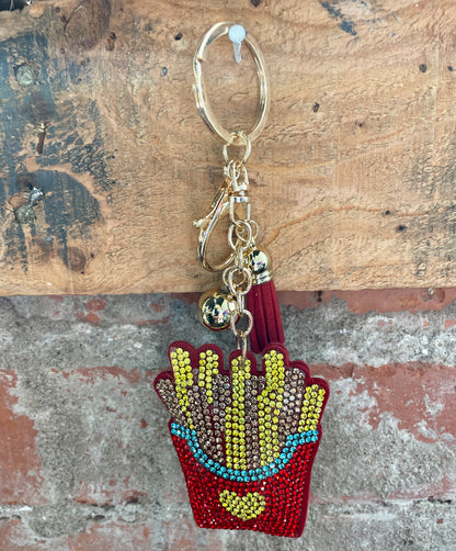 Glitzy Rhinestone Keyring