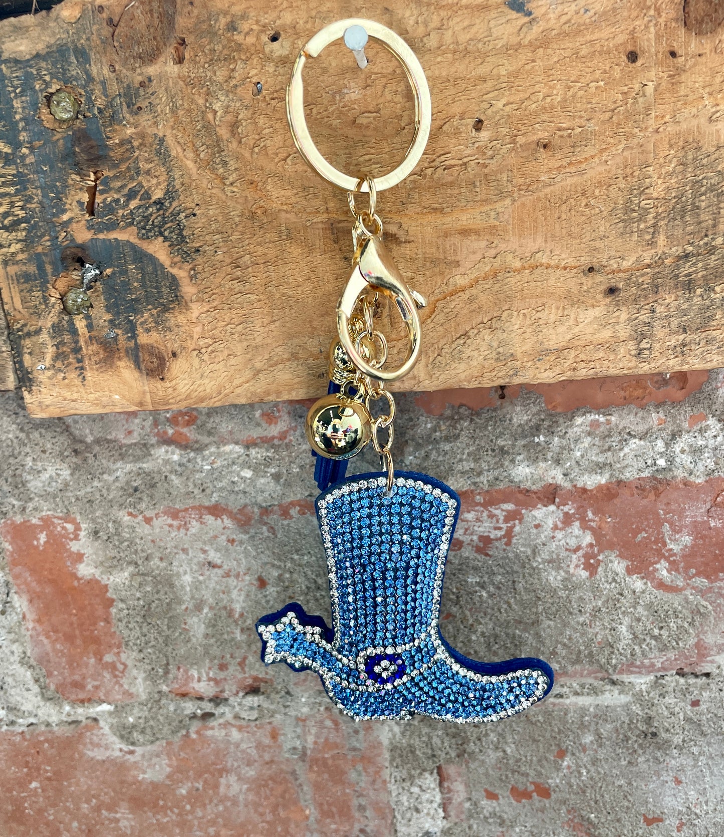 Glitzy Rhinestone Keyring