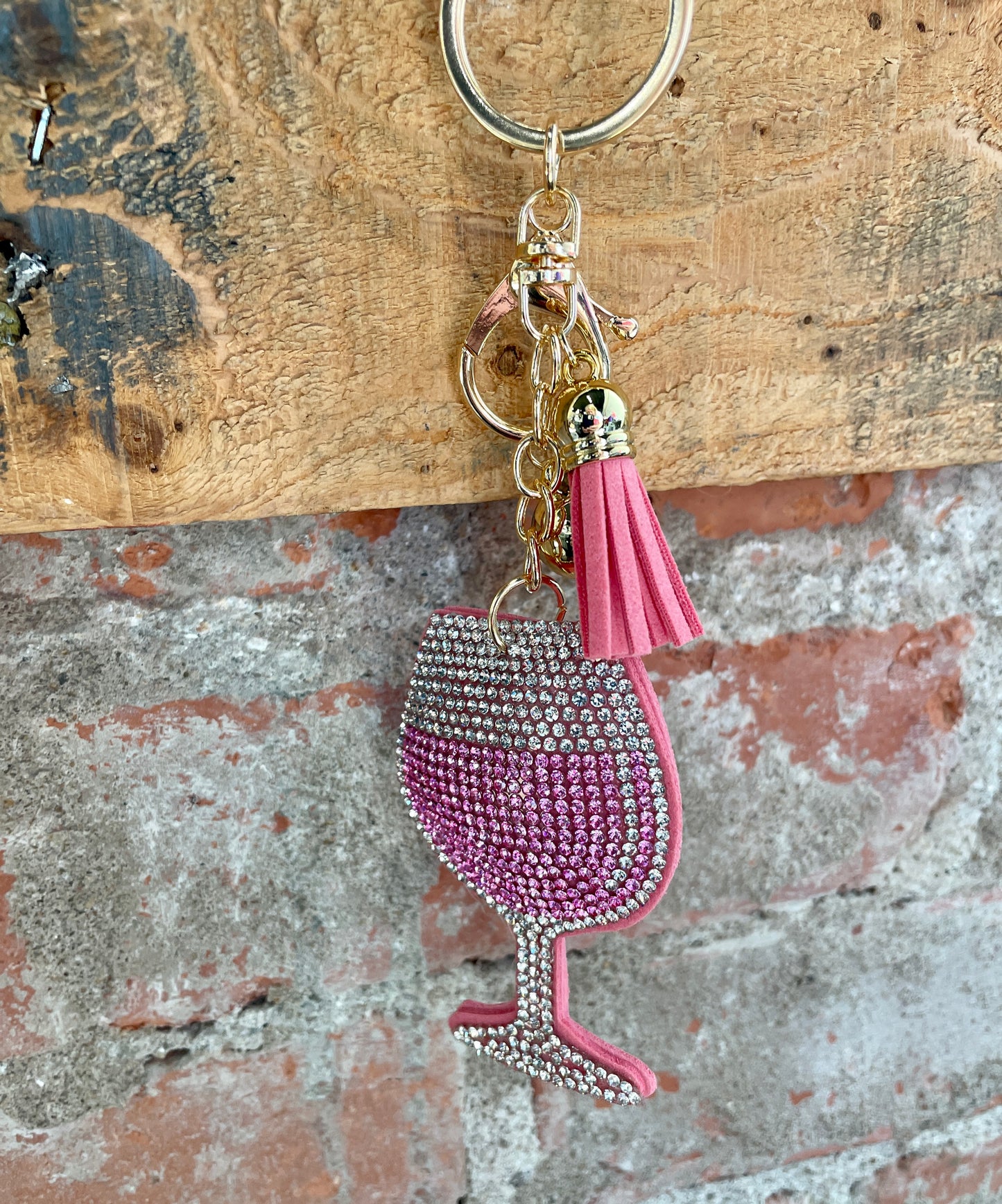 Glitzy Rhinestone Keyring