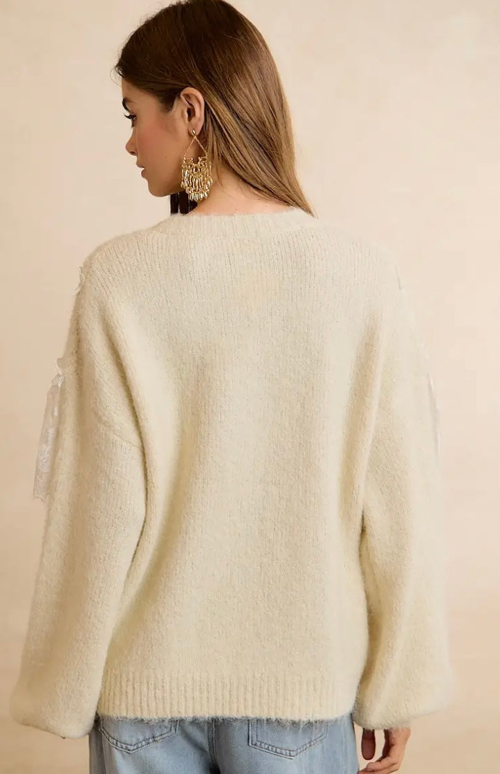Love at First Lace Sweater