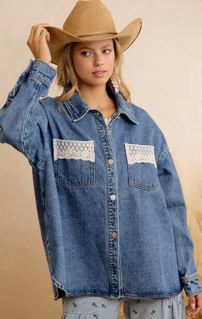 Rustic Romance Denim Shacket