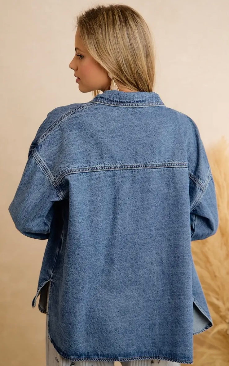 Rustic Romance Denim Shacket