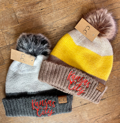 Kansas City Embroidered Beanie