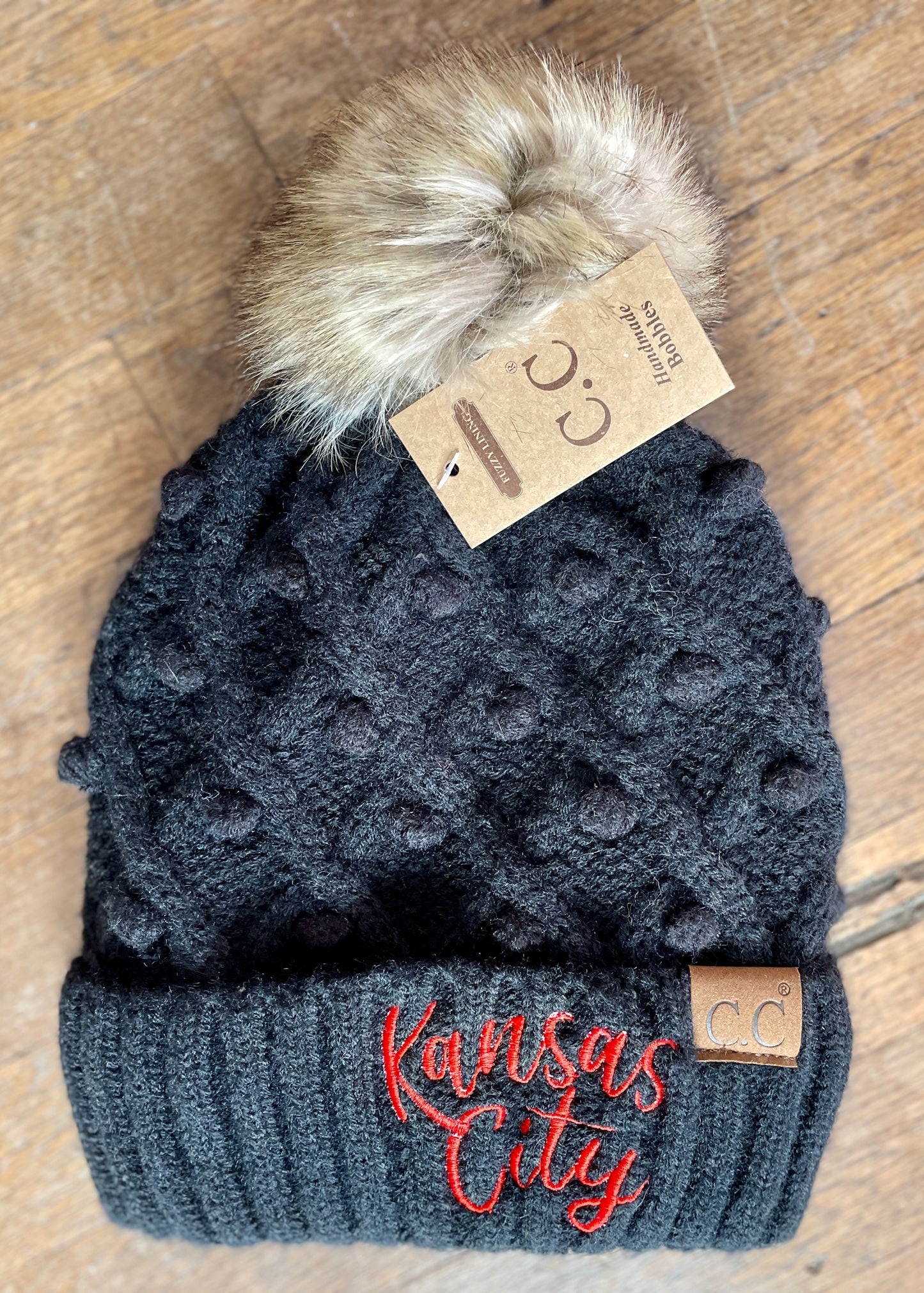 Kansas City Embroidered Beanie