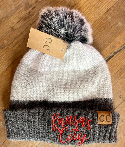 Kansas City Embroidered Beanie
