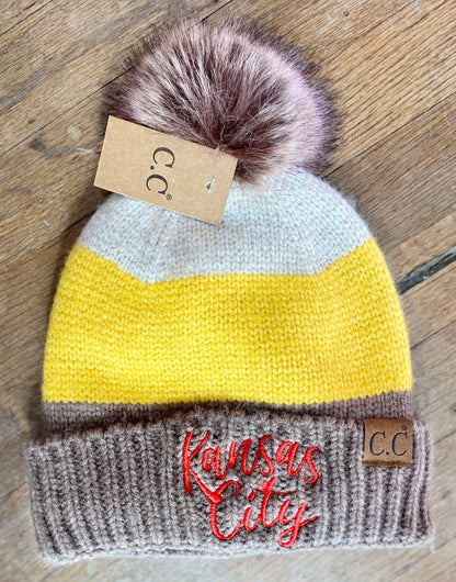 Kansas City Embroidered Beanie