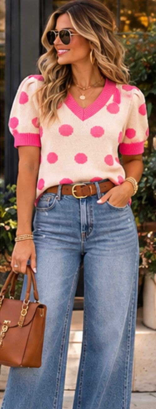 Annie Polka Dot Sweater