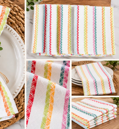 Striped Woven Cotton Napkin