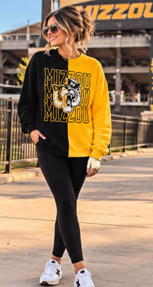 Split Mizzou Sweatshirt