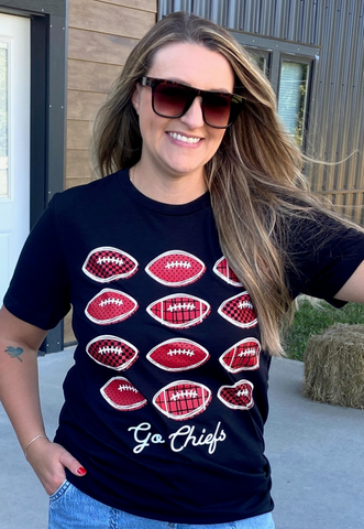 Stacked Footballs Tee