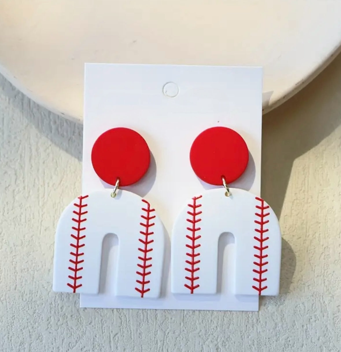 Baseball Arch Earrings