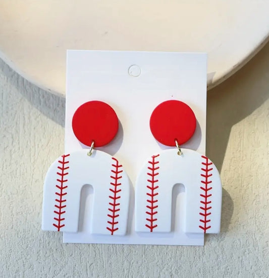 Baseball Arch Earrings
