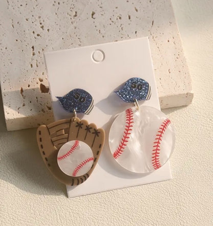 Baseball & Glove Earrings