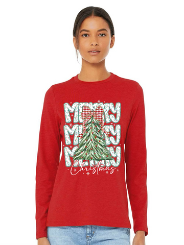 Merry Christmas Long Sleeve Tee