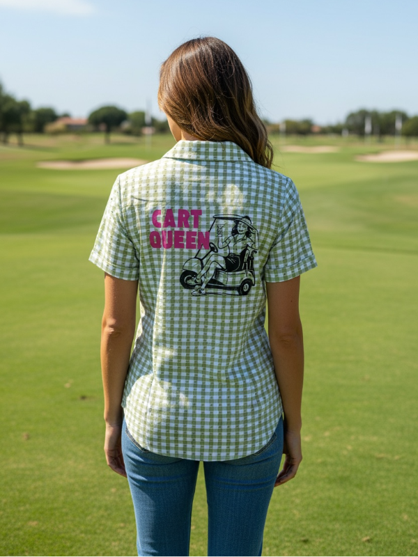 Cart Queen Gingham Top
