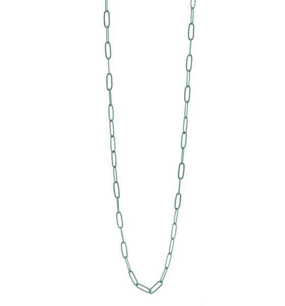 Color Coated Link Chain Necklace